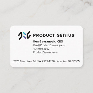 Product Genius Business Card