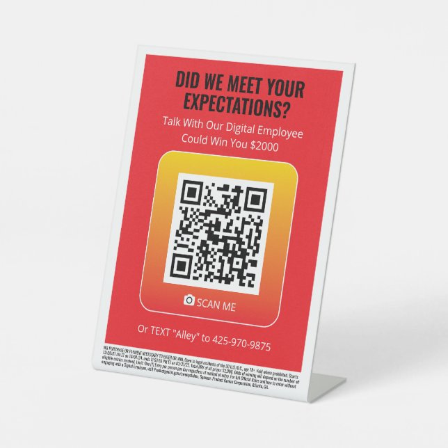 Product Genius Pedestal Sign (Front)