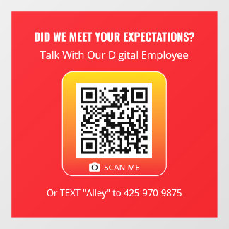 Product Genius - Red 5x5 Window Cling