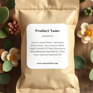 Product Ingredient Label