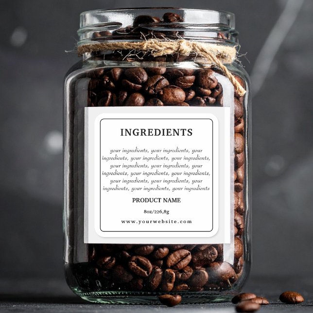 Product Ingredients Label | Printable Design (Product Ingredients Label | Printable Design
)