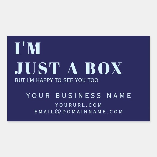 Product Label, Business Purchase Box Packaging, Re Rectangular Sticker (Front)