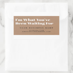 Product Label, Business Purchase Box Packaging, Rectangular Sticker