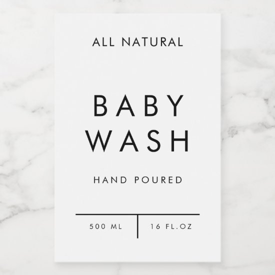product label organisation storage - BABY WASH