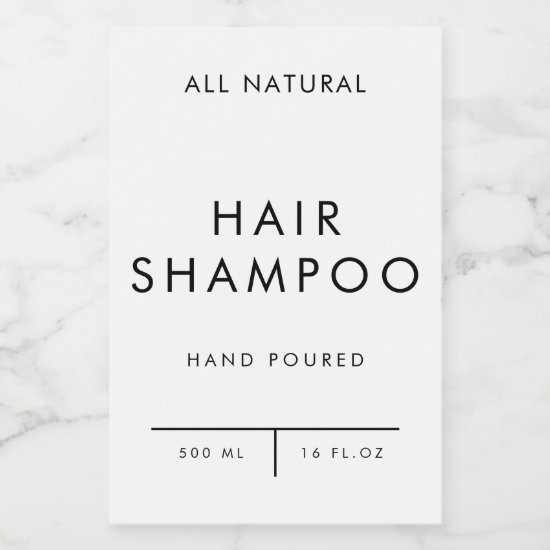 product label organisation storage - HAIR SHAMPOO