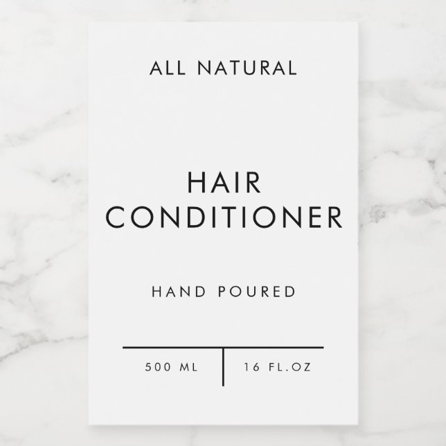 product label organization storage HAIRCONDITIONER (Single Label)