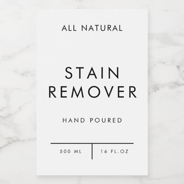 product label organization storage - STAIN REMOVER (Single Label)