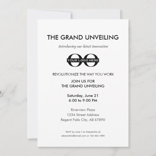 Product Launch Grand Unveiling Invitation