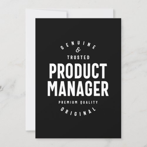Product Manager Job Title Gift Invitation