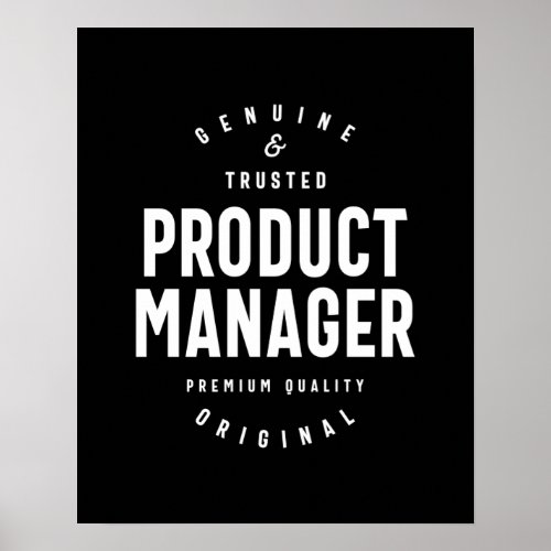 Product Manager Job Title Gift Poster