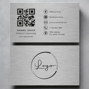 Product Manager Metal QR Code Business Card