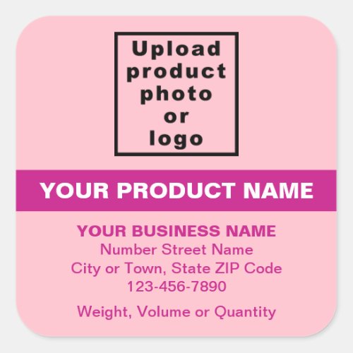 Product Minimal Texts With Highlight on Pink Square Sticker