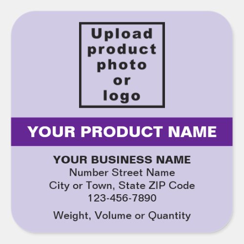 Product Minimal Texts With Highlight on Purple Square Sticker
