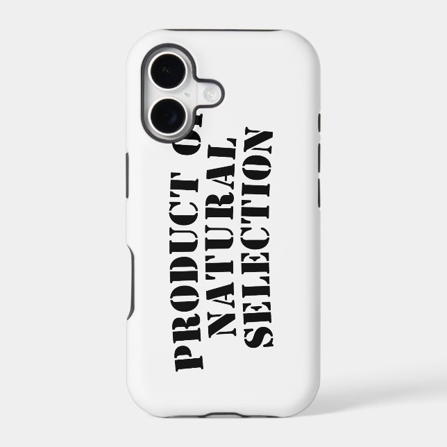 Product of Natural Selection Iphone Case (Back)