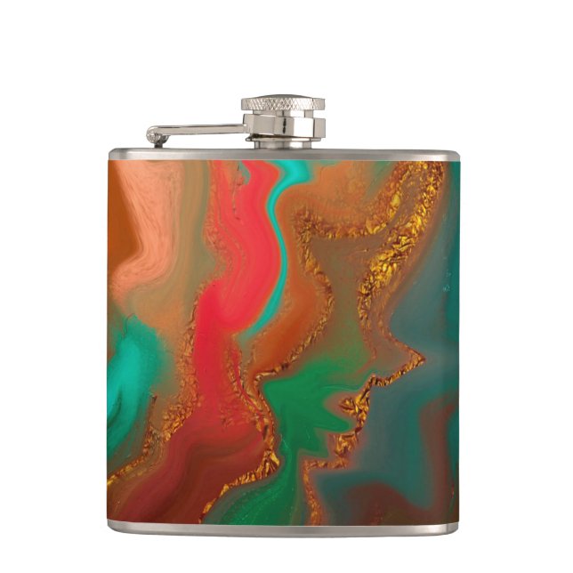 Product pattern abstract. flask (Front)