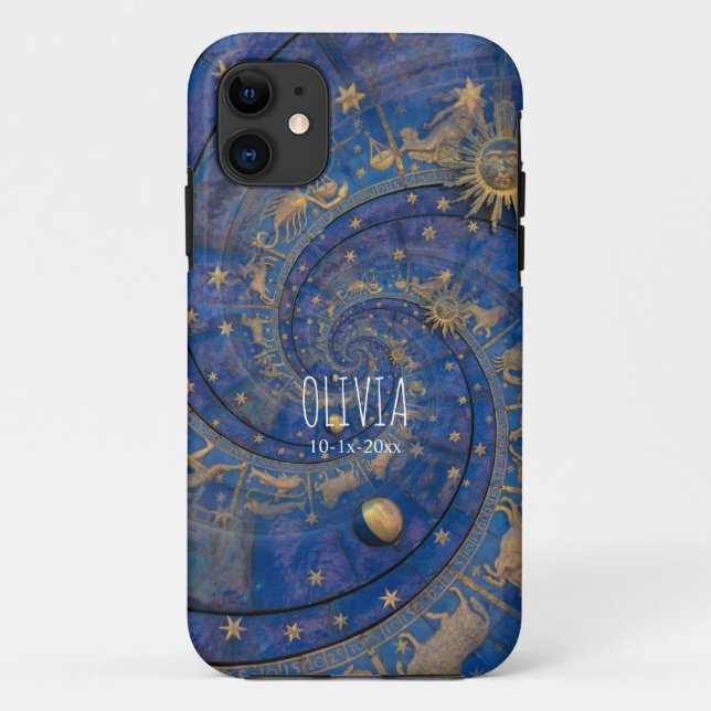 Product: Personalized Celestial Zodiac Spiral Case-Mate iPhone Case (Back)