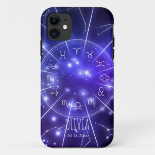 Product: Personalized Luminous Blue Cosmic Zodiac iPhone 11 Case