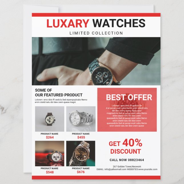 Product Promotion Flyer Template (Front)