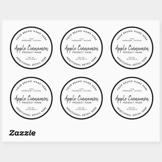 Product Round Label (Sheet)
