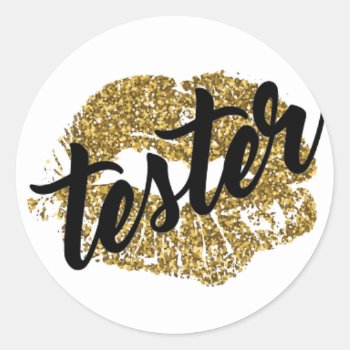 Product Tester Sticker - Tester - Label by TheLipstickLady at Zazzle