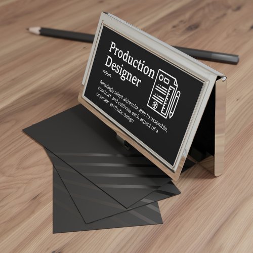 Production Designer Definition _ Film Crew Business Card Case