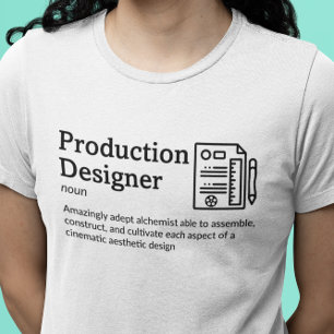 Production Designer Definition Light Mode - Film T-Shirt