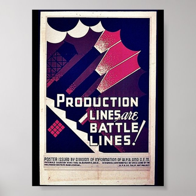 Production Lines Are Battle Lines! Poster (Front)