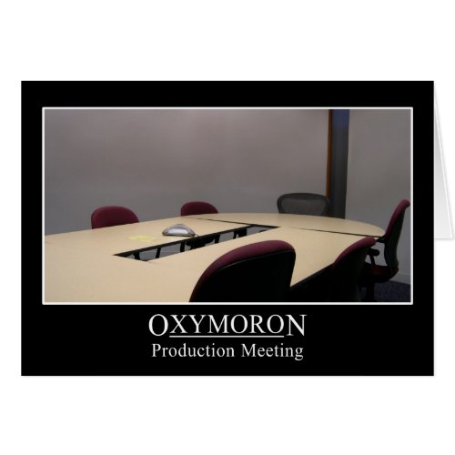 Productive meeting is an oxymoron