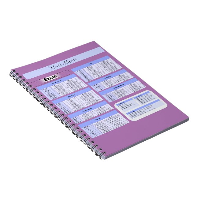 Productivity Mouse Pad – Excel Shortcuts Notebook (Right Side)
