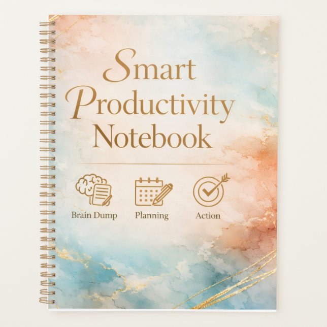 Productivity Notebook Planning & Action Journal  (Front)