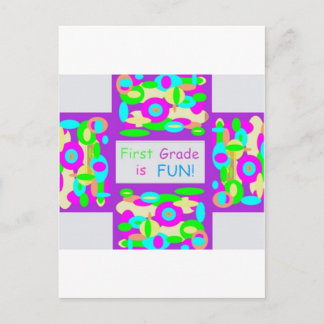 Products for first grade postcard