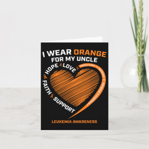 Products I Wear Orange For My Uncle Leukemia Aware Card