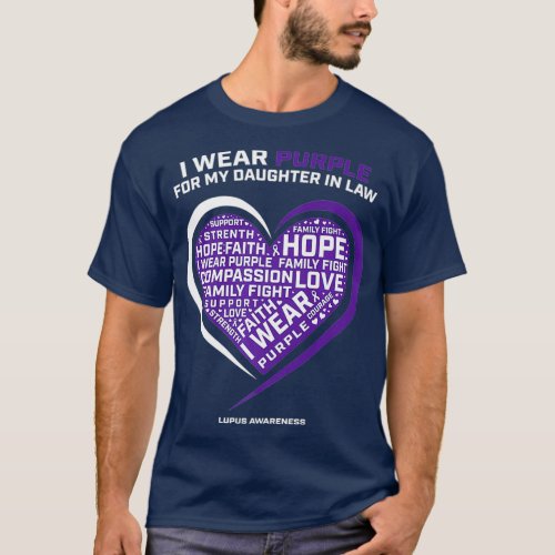 Products Men Women Purple Daughter In Law Lupus T_Shirt