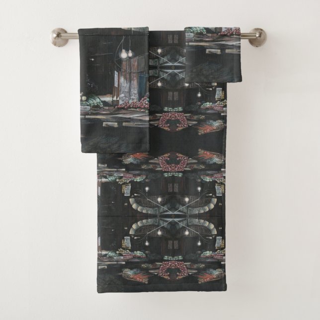 Products of a Struggled Harvest, Jerusalem Bath Towel Set (Insitu)