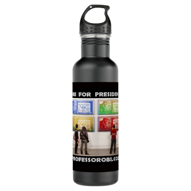 Prof Doctor Joseph Chikelue Obi: Dr Mr Joseph Obi: Stainless Steel Water Bottle (Front)