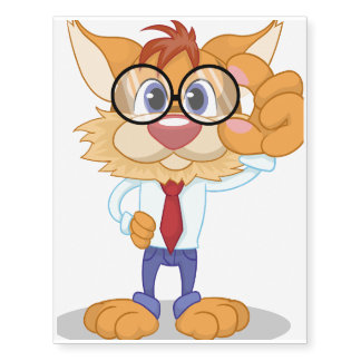 Prof. Dr. Cat Temporary Tattoos