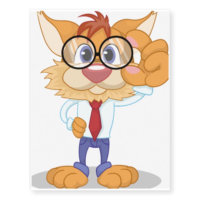 Prof. Dr. Cat Temporary Tattoos (Front)