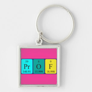 Prof periodic table name keyring