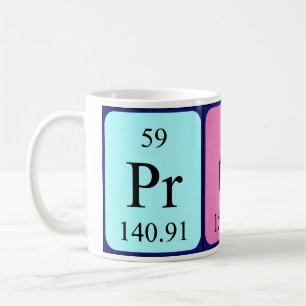 Prof periodic table name mug