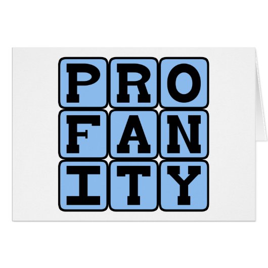 Profanity, Bleeping Bleep Bleep Cards (Front Horizontal)