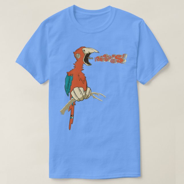 Profanity Parrot T-Shirt (Design Front)