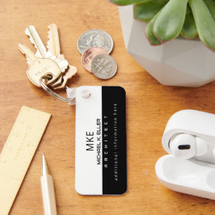 Profession Architect Half-Black Half-White Custom Keychain