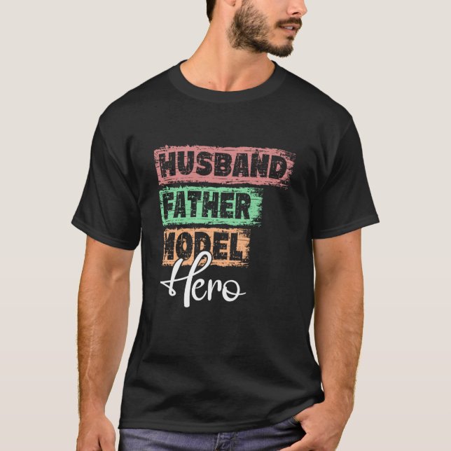 Profession dad hero father Model  1 T-Shirt (Front)