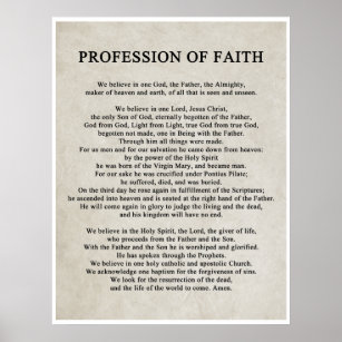 Profession of Faith Poster