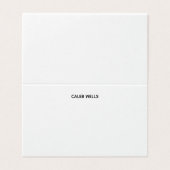 Profession Plain Simple White Attractive (Outside Unfolded)