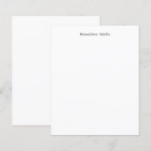 Profession Plain Simple White Attractive (Front/Back)