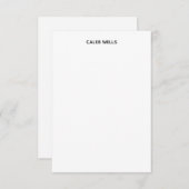 Profession Plain Simple White Attractive (Front/Back)