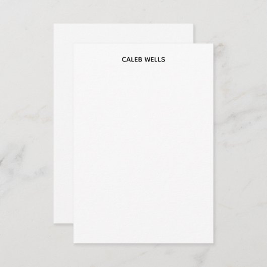 Profession Plain Simple White Attractive (Front/Back)