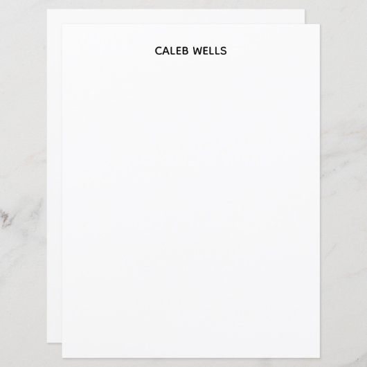 Profession Plain Simple White Attractive (Front/Back)