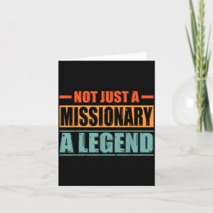 Profession Quote Retro Missionary  Card